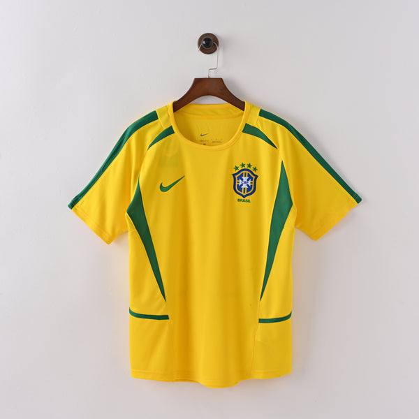 2002 Brazil Home Jersey — Retro Classic