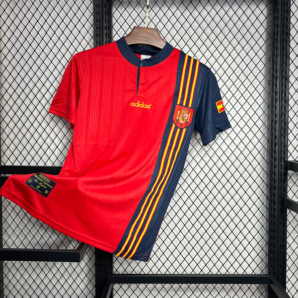 Spain 1996 Home Jersey — Retro Classic