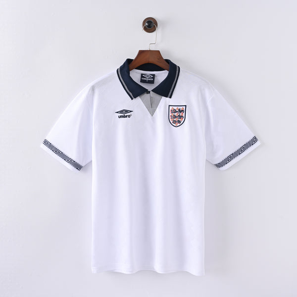 1990 England Home Jersey — Retro Classic
