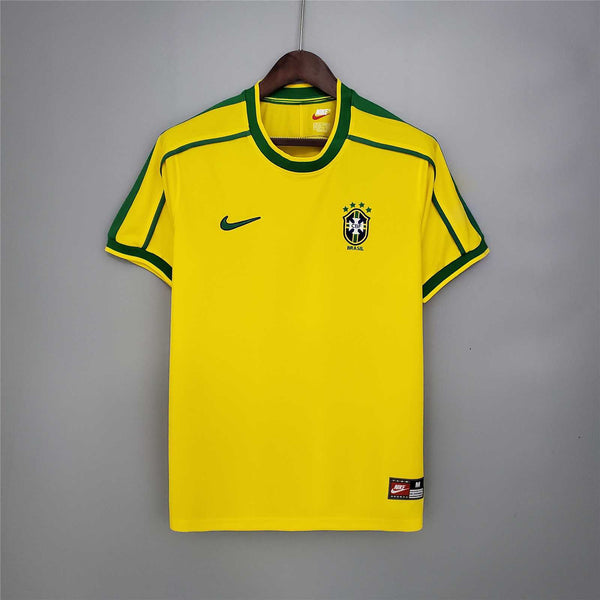 Brazil 1998 Home Jersey — Retro Classic